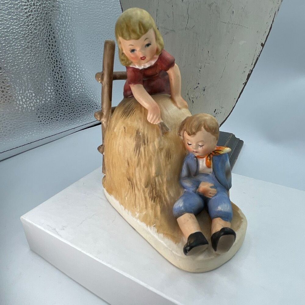 Vintage Wales Japan Katoyama “ little Boy Blue” 5 X51/4” figurine.